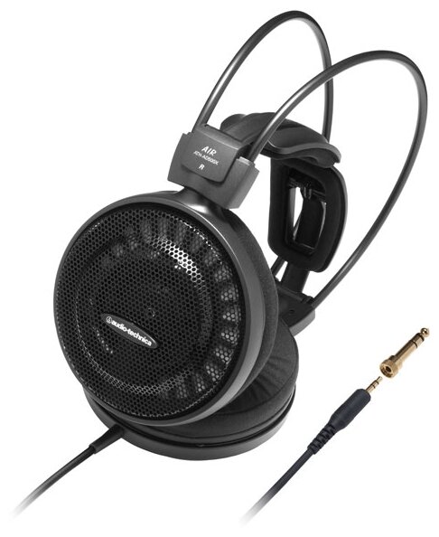 Наушники AUDIO-TECHNICA ATH-AD500X, 3.5 мм/6.3 мм, мониторные, черный [15116270] - фото №1