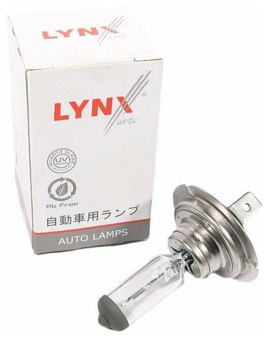 Лампа автомобильная галогенная LYNXauto L10755 H7 12V 55W PX26d 1 шт.