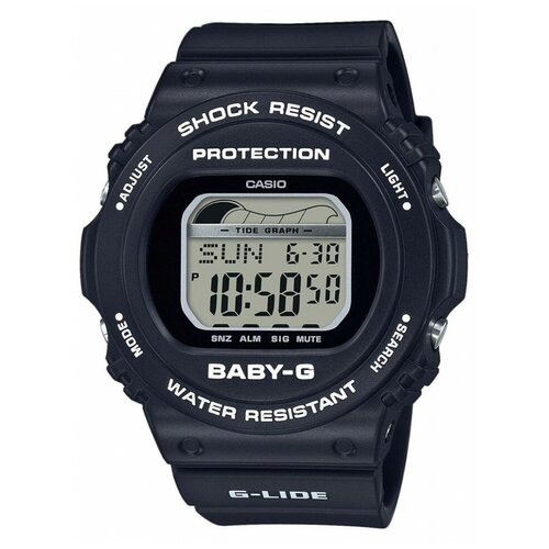 Наручные часы CASIO Baby-G Японские наручные часы Casio Baby-G BLX-570-1E женские, кварцевые, будильник, секундомер, водонепроницаемые, противоударные  - купить