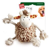 Игрушка для собак GiGwi Dog Toys Жираф с теннисным мячом (75072) бежевый