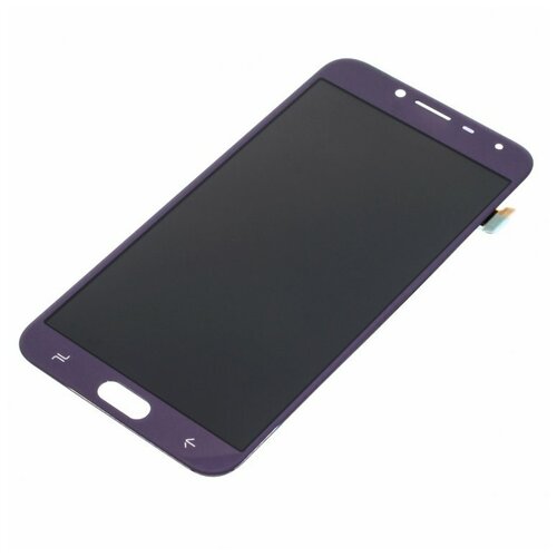 Дисплей для Samsung J400 Galaxy J4 (2018) (в сборе с тачскрином) фиолетовый, AAA силиконовый чехол activ sc134 для samsung j400 galaxy j4 2018 принт 005