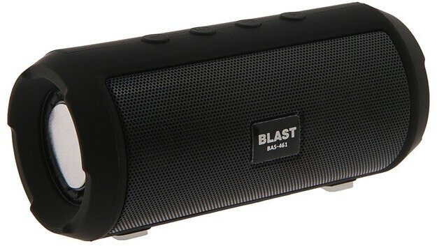 Blast Портативная колонка Blast BAS-461, BT, 10 Вт, microSD, FM, микрофон, 1200 мАч, черная
