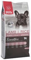 Корм для собак Blitz Puppy Lamb & Rice All Breeds dry (15 кг)