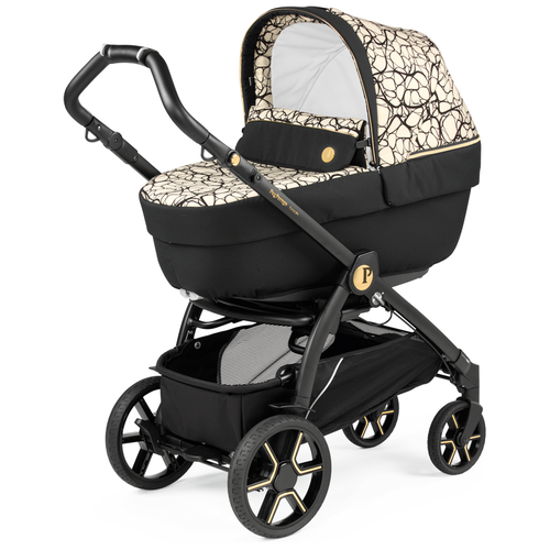 коляска 3в1 peg perego futura modular quartz Универсальная коляска Peg-Perego Book SLK Modular, graphic gold, цвет шасси: черный