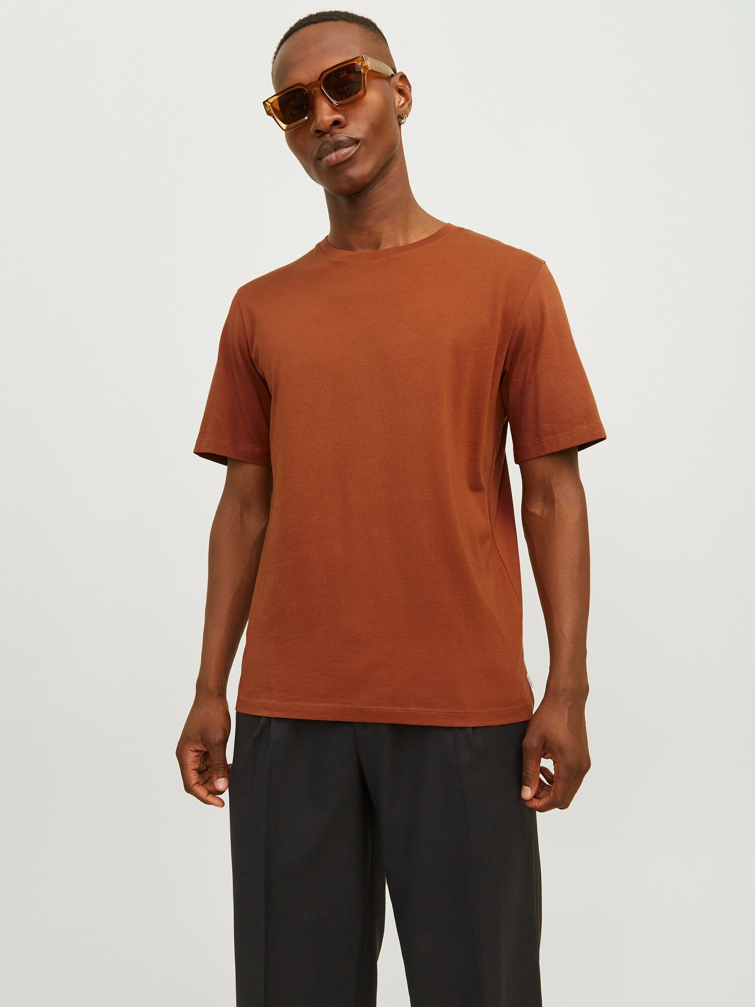 Футболка для мужчин Jack & Jones, Цвет: светло-коричневый, Размер: M