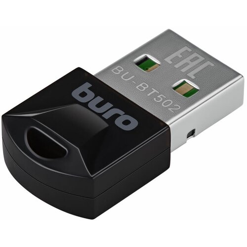 Адаптер USB Buro BU-BT502 BT5.0+EDR class 1.5 20м черный адаптер usb buro bu bt40с черный