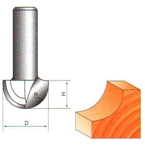 Фреза Globus 1005 D12 пазовая галтельная фреза globus 1007 d50 i15 d12