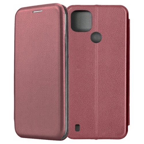 Чехол-книжка Fashion Case для Realme C21 темно-красный чехол книжка fashion case для realme c31 темно красный