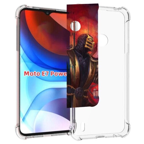 Чехол MyPads Mortal Kombat art для Motorola Moto E7 Power задняя-панель-накладка-бампер чехол mypads mortal kombat art для motorola moto edge x30 задняя панель накладка бампер