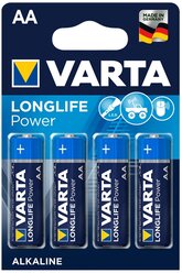 Батарейка VARTA LONGLIFE Power AA, 4 шт.