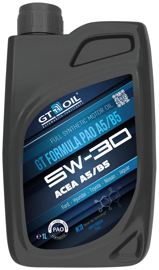 Масло Gt Formula Pao A5/B5 Sae 5W-30 Api Sl/Cf 1 Л Gt Oil 8809059409664