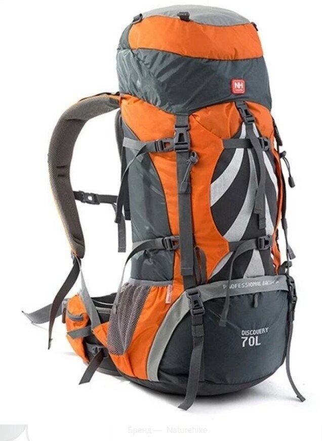 Рюкзак Naturehike Professional Big Capacity 70L Climbing Bag Оранжевый