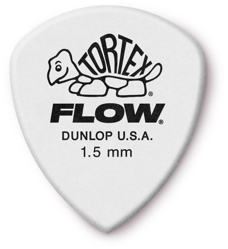 558P1.5 Tortex Flow Медиаторы 12шт, толщина 1.5мм, Dunlop