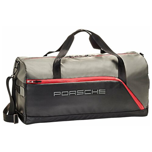 Сумка дорожная Porsche Design, серый, красный сумка дорожная luckyclovery 18х28х46 см отделение для обуви фиксирующие ремни плечевой ремень синий