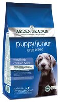 Корм для собак Arden Grange (12 кг) Puppy/Junior Large Breed сухой корм цыпленок и рис для щенков и 