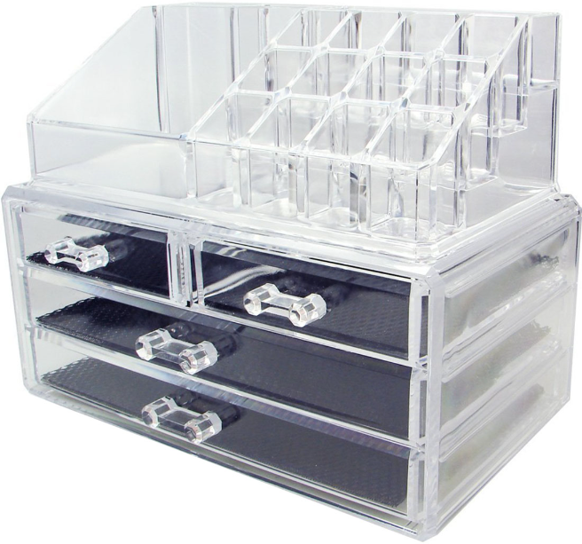 Органайзер Cosmetic Organizer для косметики TDK-005 (Прозрачный) - фотография № 3