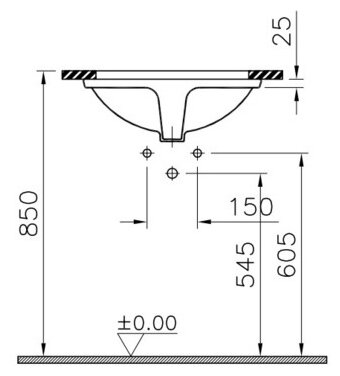 Раковина VitrA S50 5339B003-0012