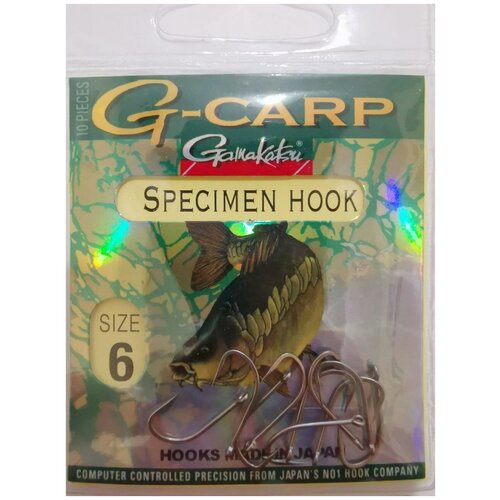 Крючок Gamakatsu G-carp Specimen Hook №6