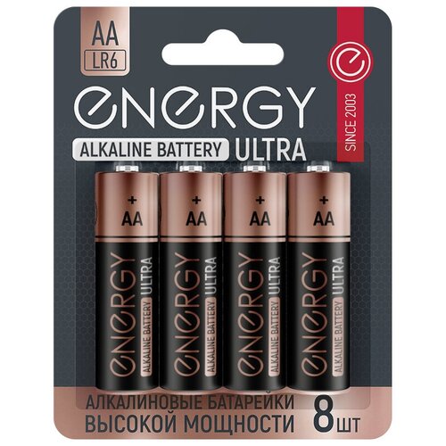 Батарейка Energy Ultra LR6 АА, в упаковке: 8 шт.