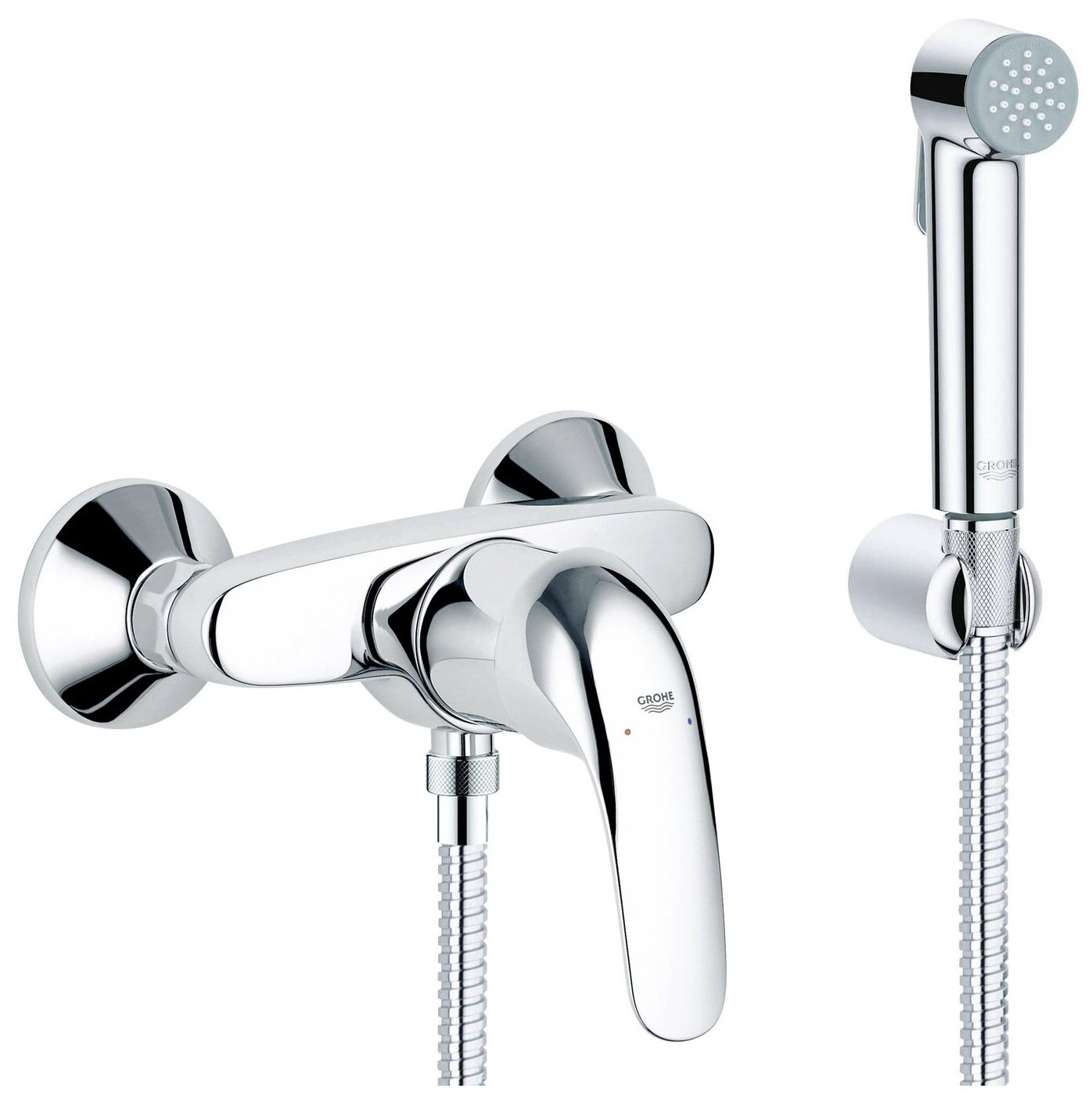 Гигиенический душ со смесителем Grohe Trigger Spray Tempesta-F, хром