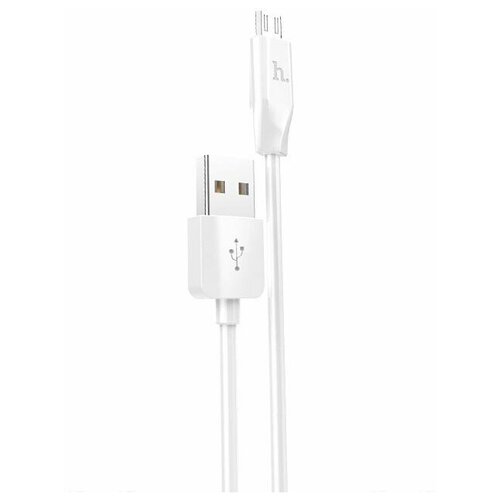 Кабель USB HOCO X1 Rapid, USB - Micro USB, 2.1А, 1м, белый кабель usb hoco x1 rapid usb micro usb 2 1а 1м белый