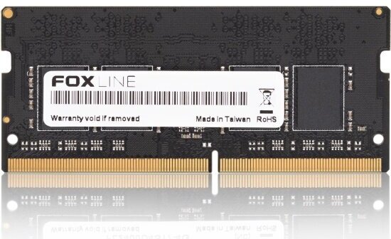 Оперативная память Foxline SO-DIMM DDR4 8Gb 3200MHz pc-25600 CL 22 (FL3200D4S22-8G)