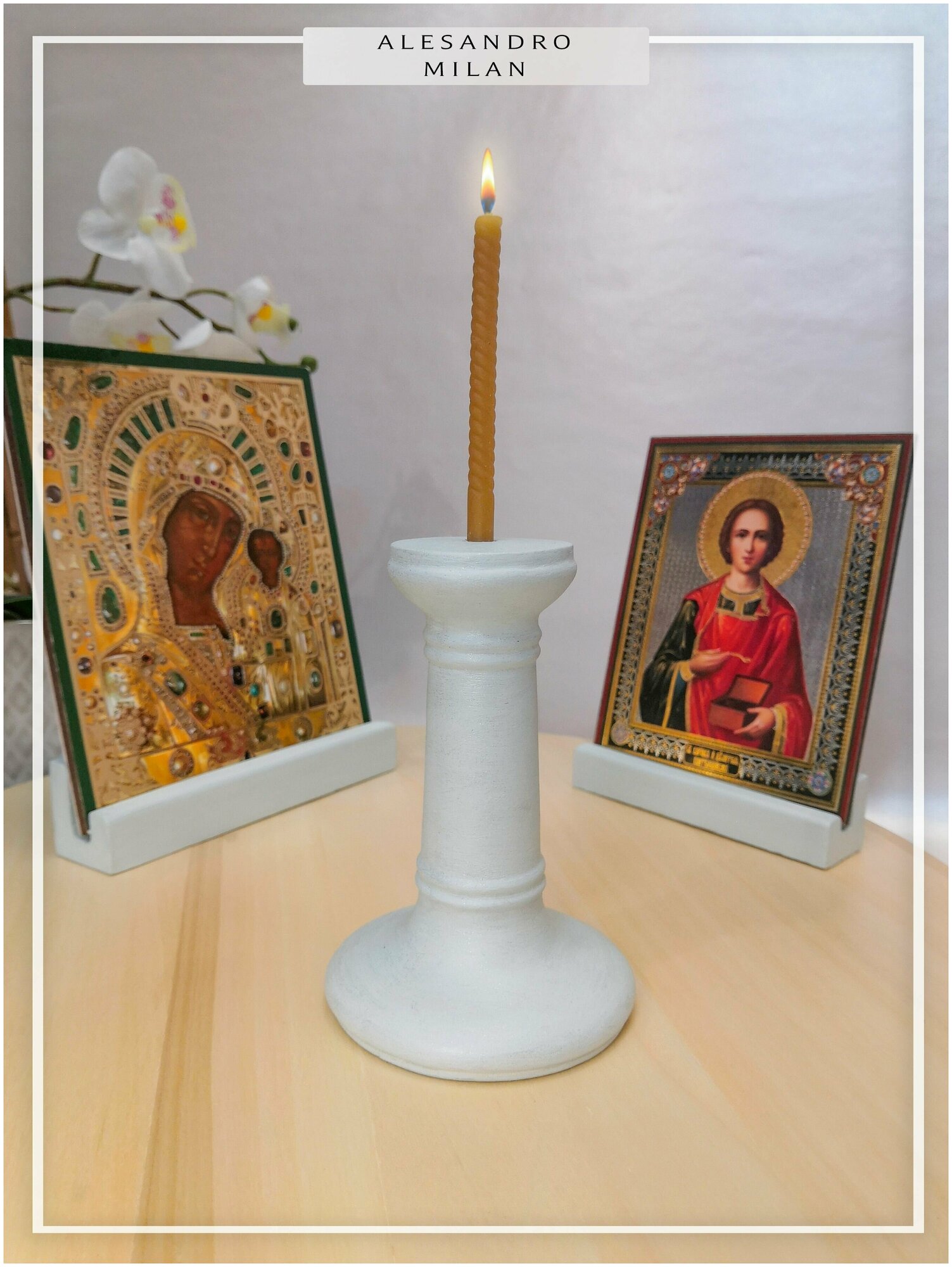 Подсвечник для церковной свечи диаметром 6-8 мм, 8-М, 1 шт. - фотография № 2