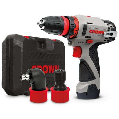 Дрель-шуруповерт аккум 12V Li220 CROWN CT21072HQX-2 BMC 2 держателя обойма кейс 999000₽