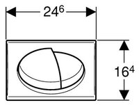 Кнопка смыва GEBERIT 115.780.21.1 Twist хром глянцевый
