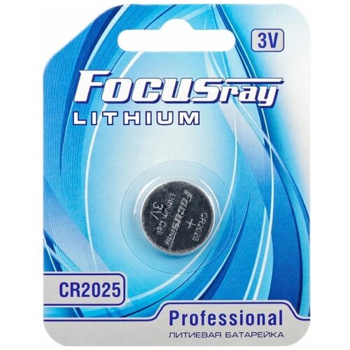 Батарейка FOCUSray CR2025 1 штука focusray батарейка focusray lr06 aa bi107177