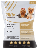 Корм для собак Blitz Adult Dog Mini & Toy Breeds dry (7 кг)