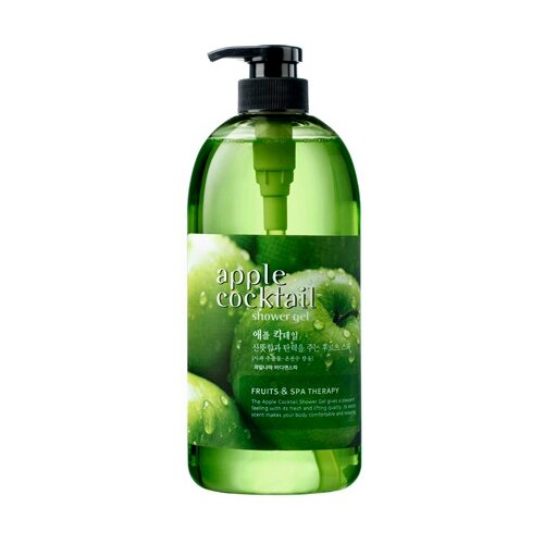 Гель для душа с зелёным яблоком Welcos Body Phren Shower Gel Apple Cocktail 732ml