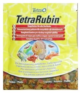 TetraRubin Корм для усиления естественной окраски рыб 12гр (хлопья)