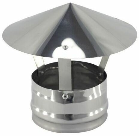 Зонт на трубу дымохода СТМ, диаметр 120/190 мм, толщина 0,5 мм, нержавеющая сталь