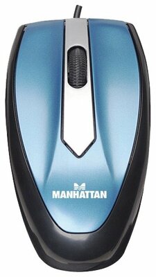 Мышь Manhattan MO1 Optical Mini Mouse (177955) Blue USB