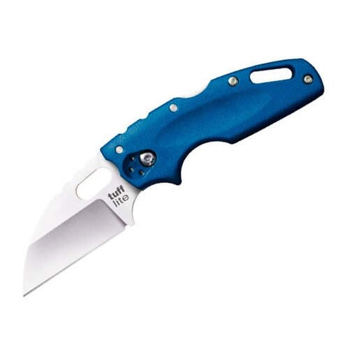 Нож складной Cold Steel Tuff Lite Plain Edge синий нож cold steel 20mtgd mini tuff lite plain edge od green