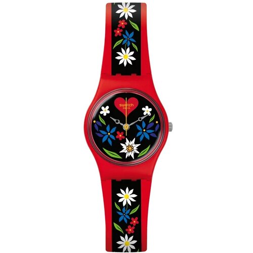 Наручные часы swatch, красный