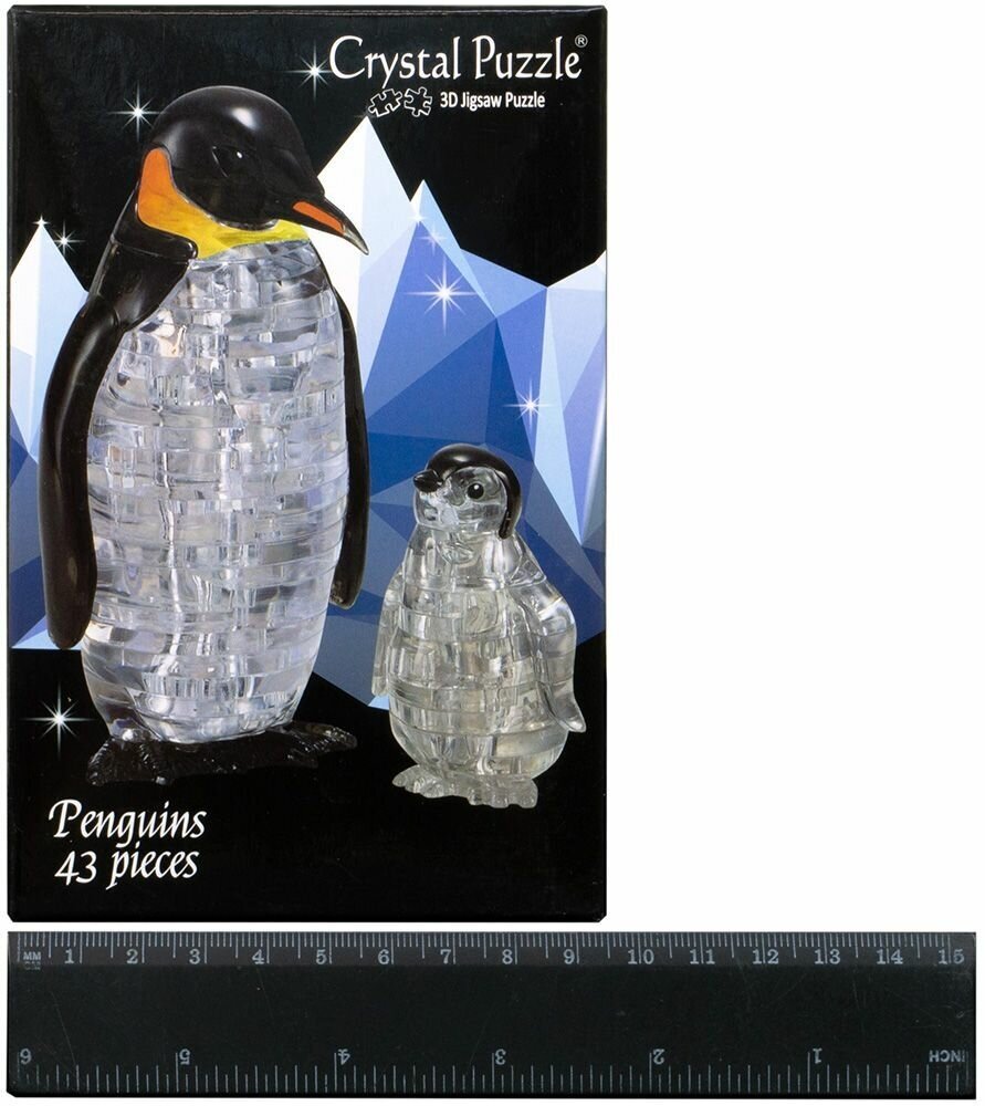 3D головоломка "Пингвины" (90165) Crystal Puzzle - фото №4