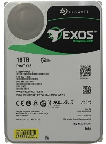 Жесткий диск Seagate Exos X16 ST16000NM001G