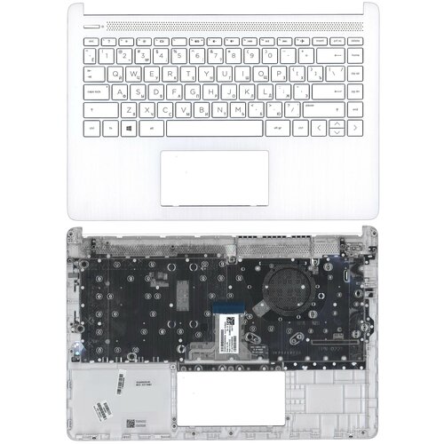 Клавиатура для ноутбука HP 14S-DQ 14S-FQ топкейс белый 4160₽
