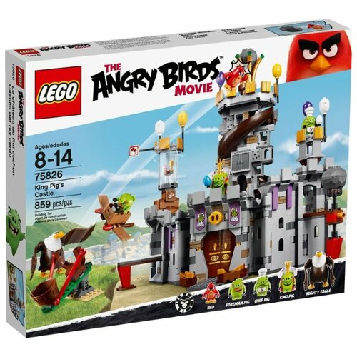 LEGO The Angry Birds Movie 75826 Замок короля Свинок, 859 дет. конструктор lego the angry birds movie 75824 разгром свинограда 386 дет