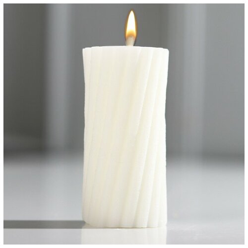 Свеча интерьерная «Витая», белая (1шт.)