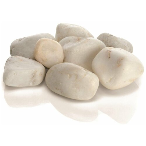 Белая мраморная галька, Marble pebble set white