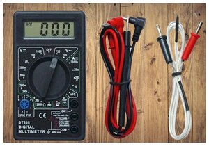 Портативный цифровой токоизмерительный (тестер электрический) мультиметр DT 838 с функцией прозвонки цепи