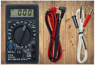 Портативный цифровой токоизмерительный (тестер электрический) мультиметр DT 838 с функцией прозвонки цепи