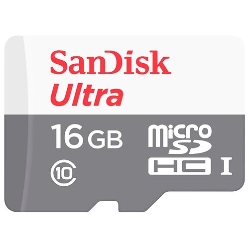 фото Карта памяти SanDisk Ultra microSDHC Class 10 UHS-I 80MB/s 16GB + SD adapter