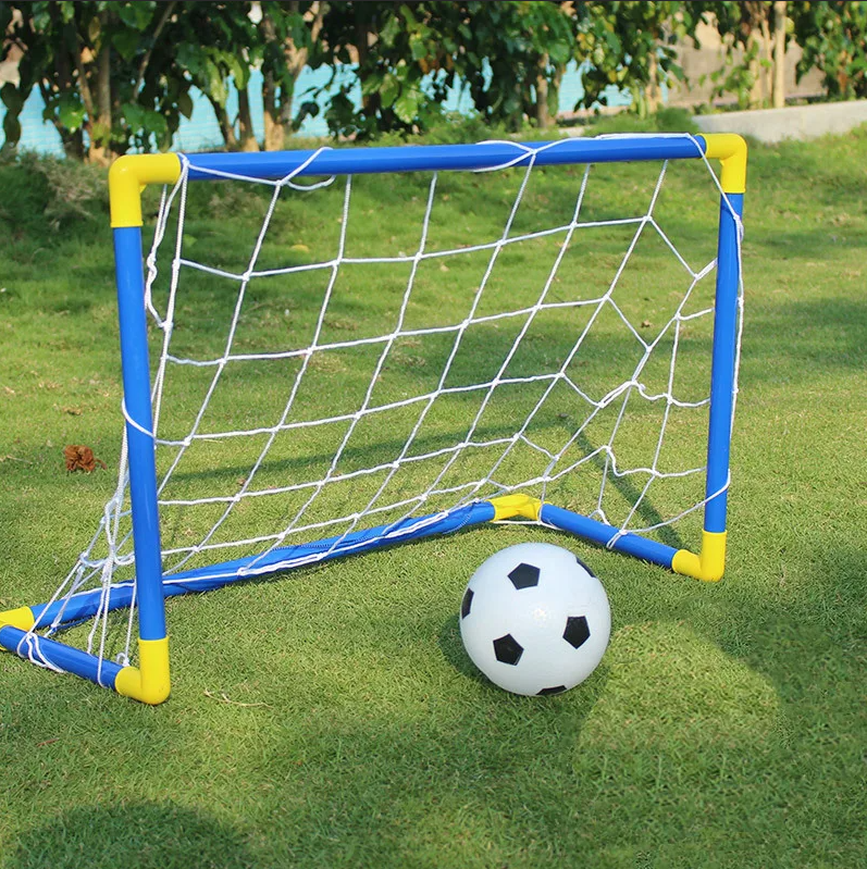 Ворота футбольные "Начинающий футболист", сетка, мяч, насос, размер ворот 44х24х31 см