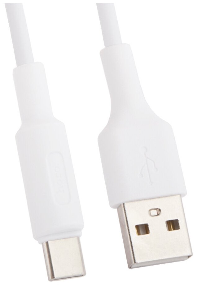 USB кабель HOCO X25 Soarer Charging Data Cable For Type-C (L=1M) (белый)