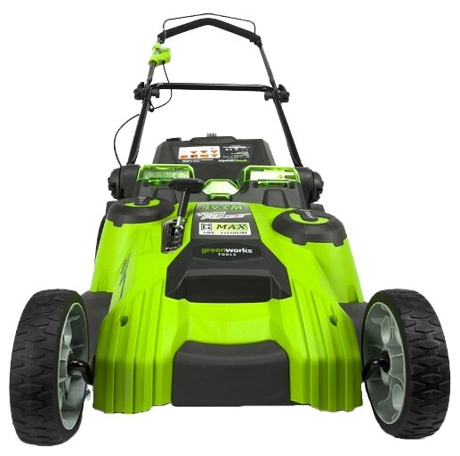 Газонокосилка аккумуляторная Greenworks G-MAX 40V G40LM49DB Twin Force - фото №2