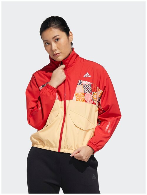 Олимпийка жен. HI3265/adidas/CNY TRACKTOP/SCARLE/SCARLE/размер XS